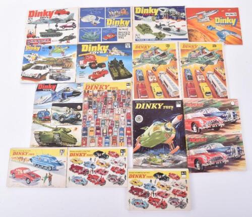 Sixteen Original Dinky Toy Catalogues