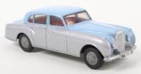 Tri-ang Spot On Model 102 Bentley 4 Door Sports Saloon, light blue over silver body