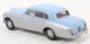 Tri-ang Spot On Model 102 Bentley 4 Door Sports Saloon, light blue over silver body - 2