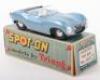 Tri-ang Spot On Model 107 Jaguar XKSS metallic blue body