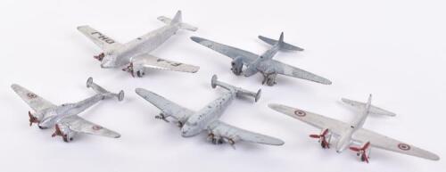 Five Pre War French Dinky Toys Aircraft,