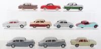 Nine Unboxed Play-worn Dinky Toys