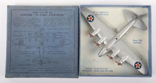 Dinky Toys Pre-War 62g Boeing &ldquo;Flying Fortress&rdquo; monoplane long range bomber