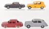 Four Unboxed French Dinky Toys Cars