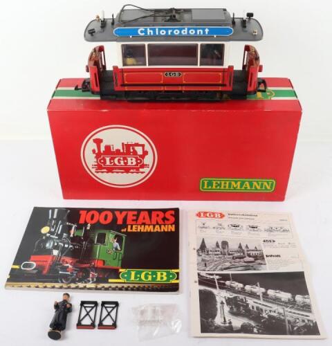Boxed Lehmann L.B.G 2036 G gauge &lsquo;Chlorodont&rsquo; old timer Tramca