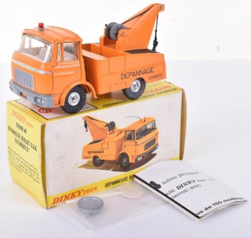 Boxed French Dinky Toys 589A Berliet Breakdown truck ‘Autoroutes’