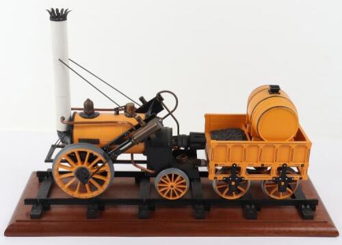 Hornby 3 ½” gauge live steam model of Stephenson’s Rocket train