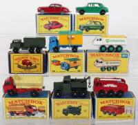 Eight Matchbox Lesney Regular Wheels Boxed Models