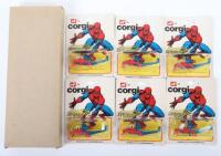 Six Corgi Juniors E75 Amazing Spider-Man Spidercopters with outer Trade Box