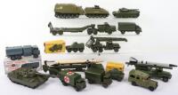 Collection of Dinky playworn Military vehicles