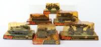 Six Dinky Bubble pack military vehicles