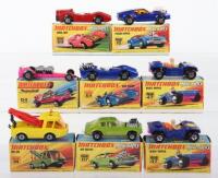 Eight Matchbox Superfast Wheels Boxed Models