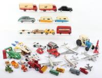 Collection of playworn diecast toys