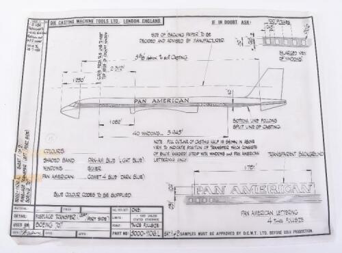 Two Original Die casting machine tools (DCMT) Lone Star Comet 4 Drawings