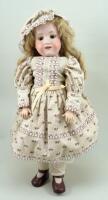 A.M 390 bisque head doll, German circa 1910