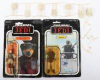 Two Star Wars Return of the Jedi Vintage Original Carded Figures