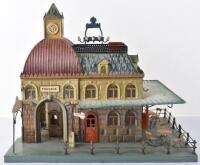 A fine and rare Marklin gauge I tinplate ‘Café Central Station’, German for the French market circa 1905