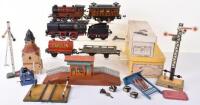 Marklin and Bing 0 gauge locomotives, wagons and accessories, 1930s