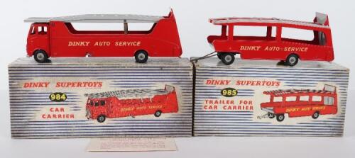 Dinky Toys Boxed 984 Car Carrier and 985 Trailer