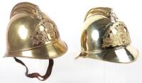 French Brass Fire Helmets