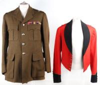 Queens Regiment Officers Tunic and Kent Regiment Mess Tunic