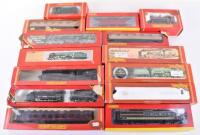 Collection of Hornby locomotives and rolling stock