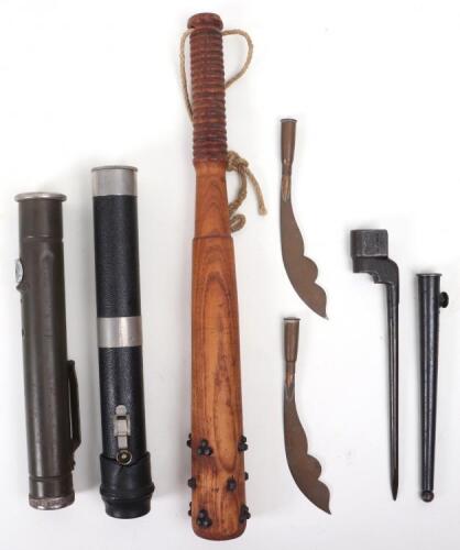 Great War Trench Club and Militaria