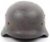 WW2 German M35 Double Decal Luftwaffe Helmet Shell - 11