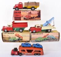 Three boxed Empire Made tinplate toy Trucks, 1960s