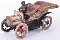 A Gunthermann tinplate c/w four seat open tourer,German circa 1910