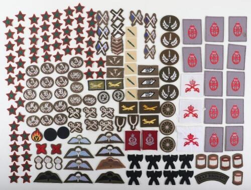 Large Quantity of British Army Cloth Rank & Proficiency Badges