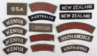 Selection of WW2 Foreign Nationality Shoulder Titles