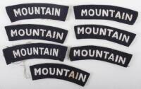 7x British 52nd Lowland Division “MOUNTAIN” Shoulder Titles