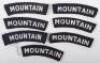 7x British 52nd Lowland Division “MOUNTAIN” Shoulder Titles