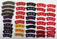 Selection of Army Cadet Force Cloth Shoulder Titles