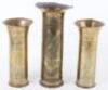 Pair of Brass Trench Art Vases - 3