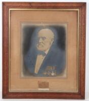 Framed and Glazed Black and White Photograph of Victoria Cross (VC) Winner Colonel Patrick Roddy VC