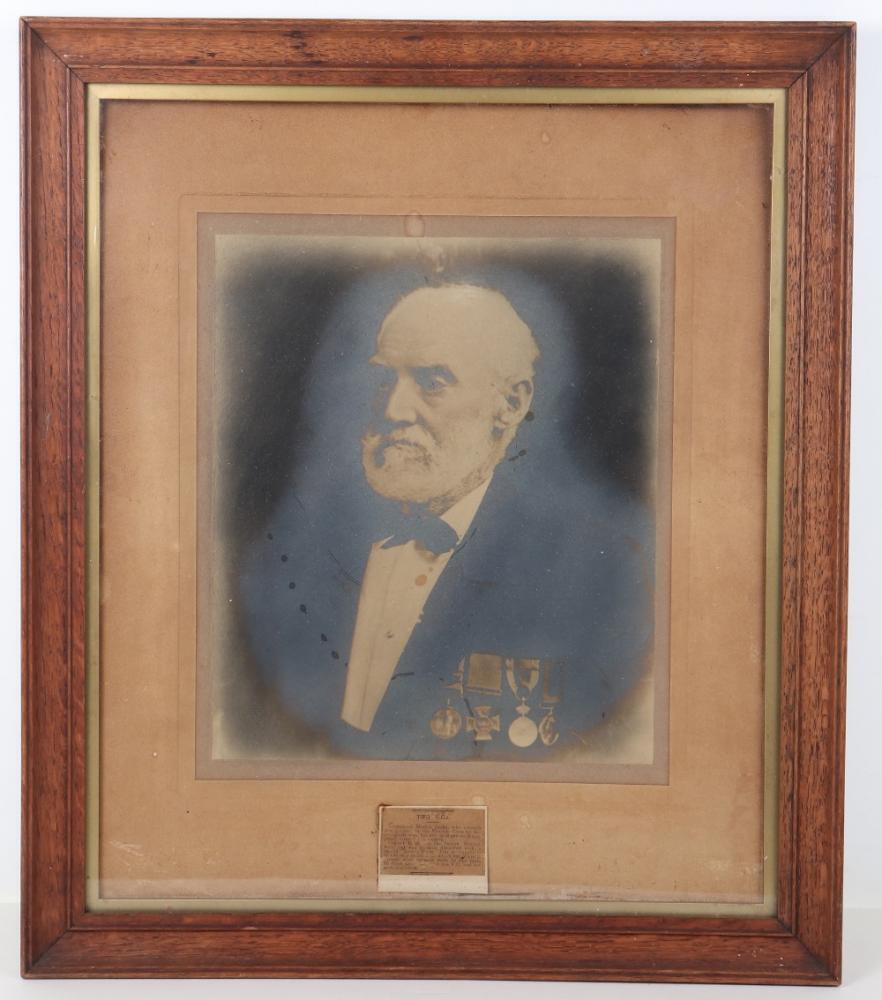 Col Roddy Framed and Glazed Black and White Photograph of Victoria Cross (VC ...