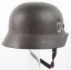 Waffen-SS Double Decal Steel Combat Helmet - 2