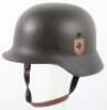 Waffen-SS Double Decal Steel Combat Helmet - 12