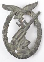 WW2 German Luftwaffe Flak Badge by Walter & Henlein