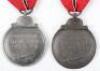 2x German Eastern Front (Ostfront) Medals - 4