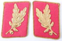 Third Reich SA (Sturmabteilung) Gruppe Ostland SA-Oberfuhrer Tunic Collar Tabs