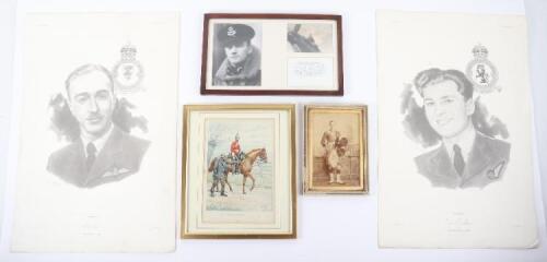 Framed Photograph Display of Battle of Britain Pilot Jocelyn George Power Millard No1 & 242 Squadron