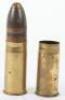 Scarce Inert Imperial German Navy 3.7cm C 97/98 Maxim Shell - 2