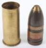 Scarce Inert Imperial German Navy 3.7cm C 97/98 Maxim Shell - 8