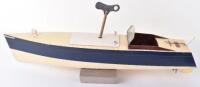 Bassett-Lowke c/w wooden Speedboat ‘Iolanthe’, 1930s