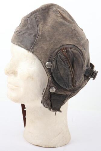 B-Type Style Leather Flying Helmet