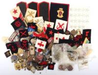 Large Selection of Mostly Italian Cloth and Metal Insignia