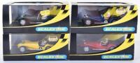 Four Scalextric Lotus 7 Boxed Cars